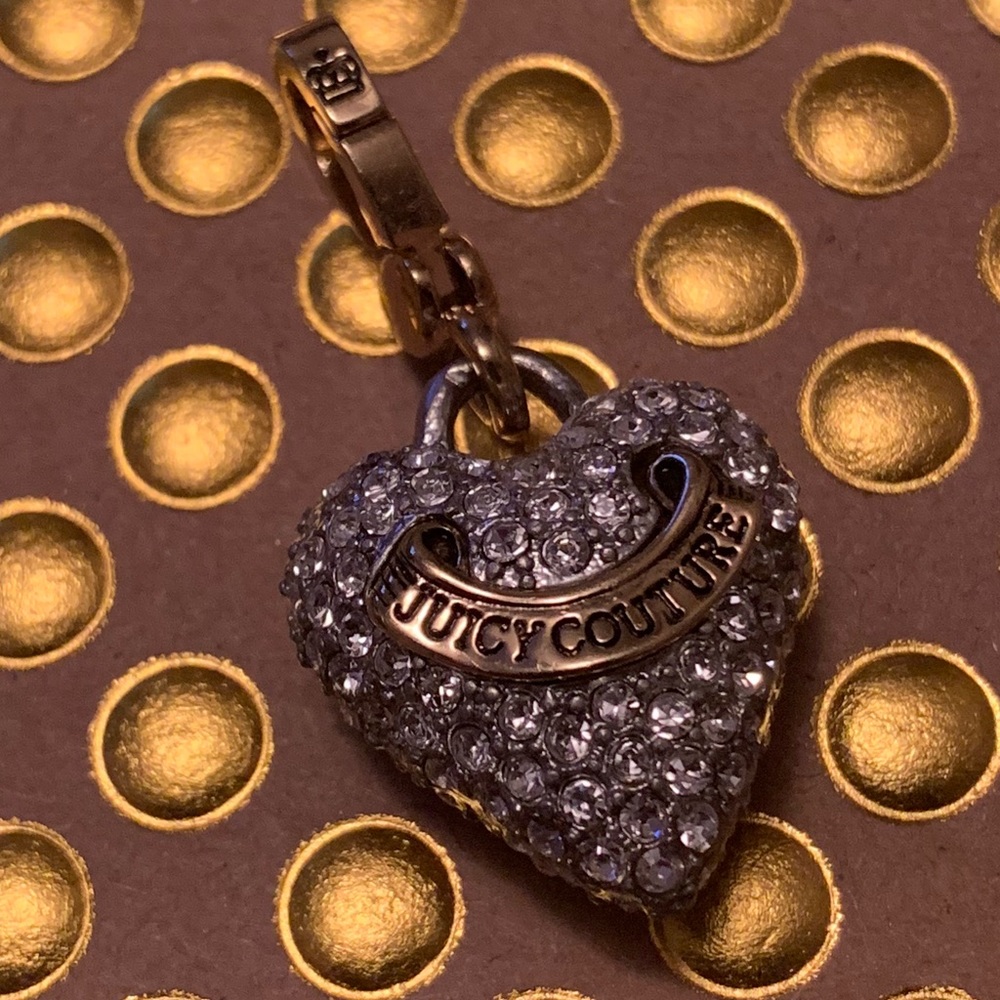 Juicy Couture Pave Heart Charm!